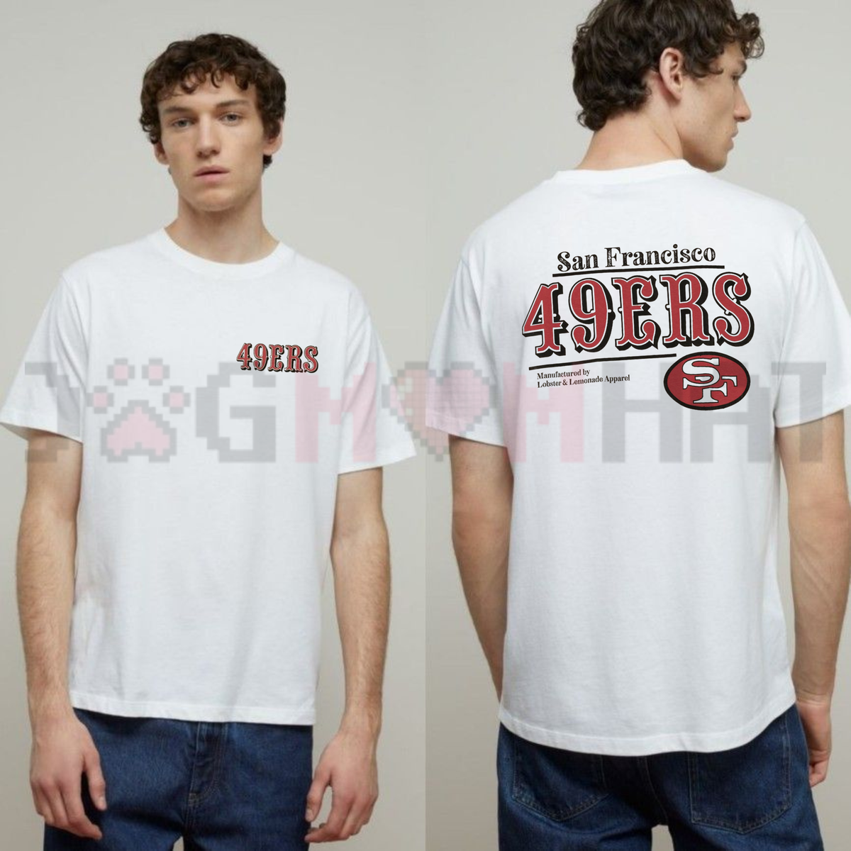 "NFL Classics San Francisco 49ers" Retro Football Graphic T-Shirt
