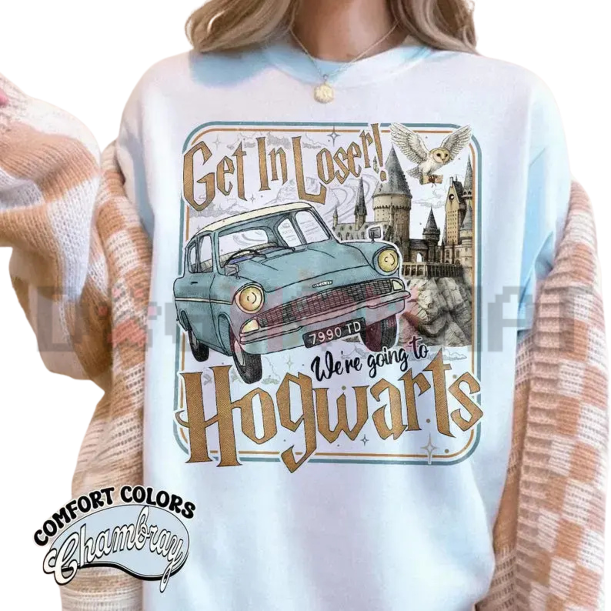 Parke Horizon Tee – Vintage Flying Car Wizard School Graphic T-Shirt