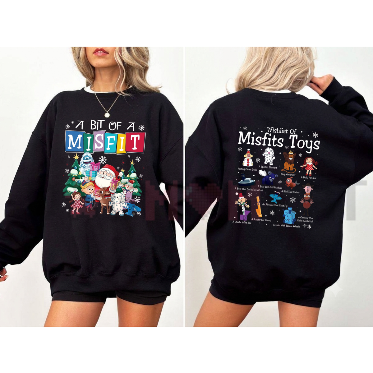 Misfit Toys Nostalgic Christmas Graphic Sweatshirt