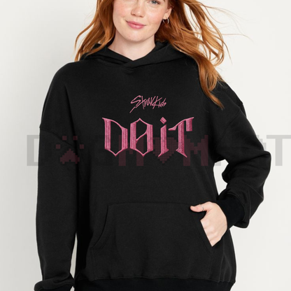 "DO IT STRAY KIDS" Embroidered Unisex Hoodie