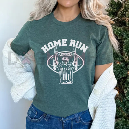 Confused Sports Mom Touchdown Graphic Tee - Funny Football Baseball Homerun Unisex Cotton Shirt