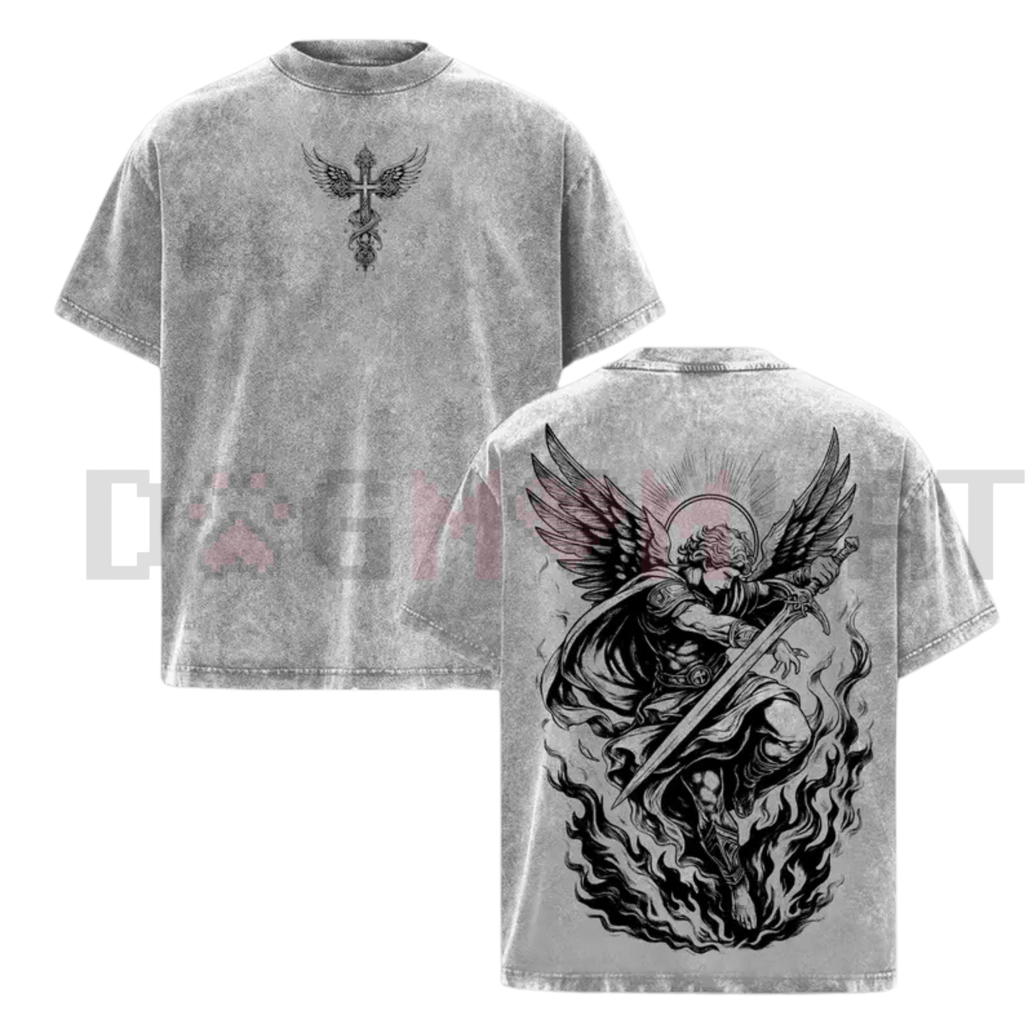 Archangel Michael Vintage Washed Oversized T-Shirt