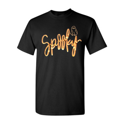 Orca Spooky Ghost T-Shirt - Comfort Colors Puff Print Halloween Tee