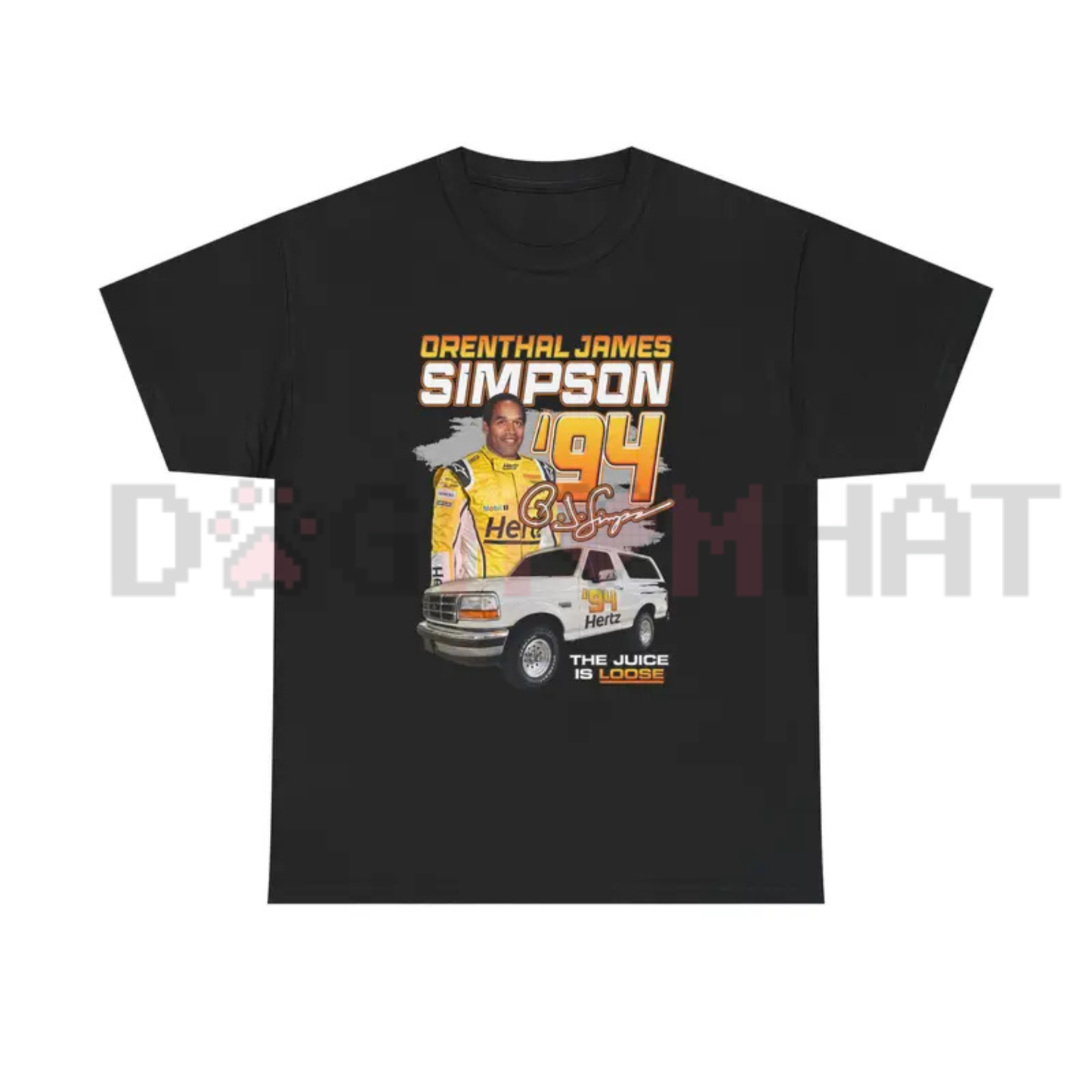 OJ Simpson 94 Vintage Graphic T-Shirt - Retro Pop Culture Case Tee