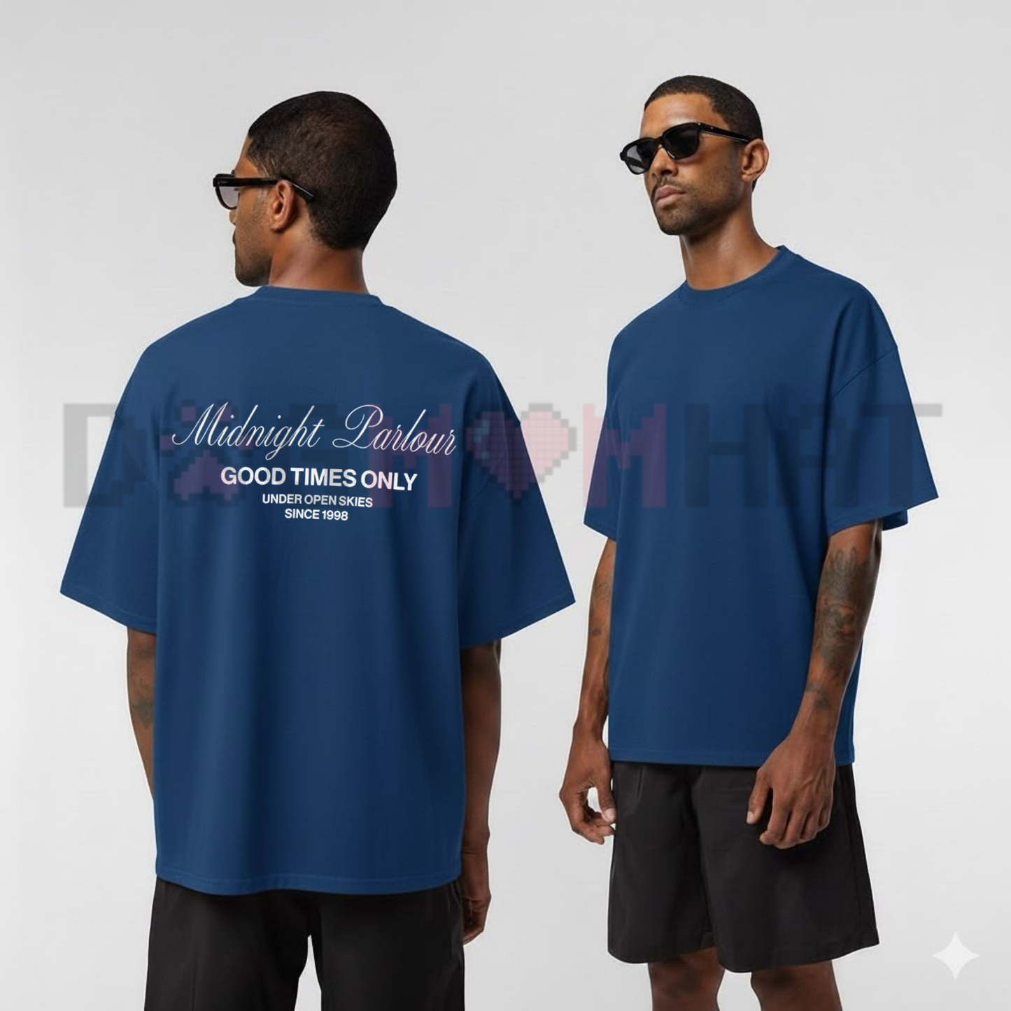 Dark Nocturnal Typography Oversized Tee - Pacsun Midnight Minimalist Streetwear Shirt