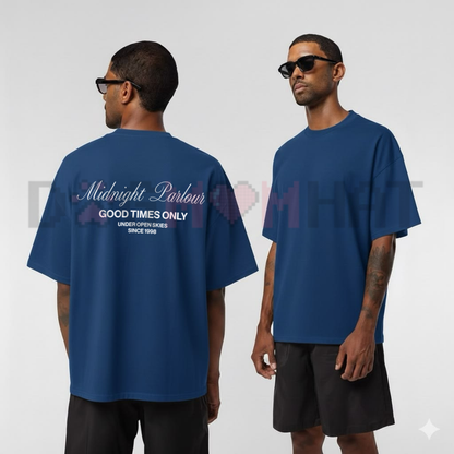 Dark Nocturnal Typography Oversized Tee - Pacsun Midnight Minimalist Streetwear Shirt