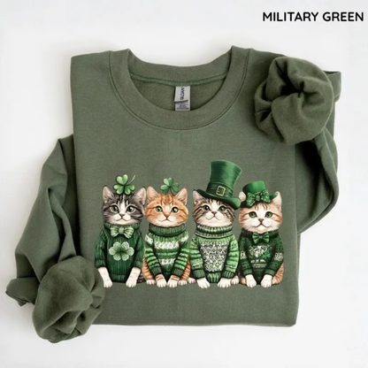 "St. Patrick’s Day Cats" Sweatshirt
