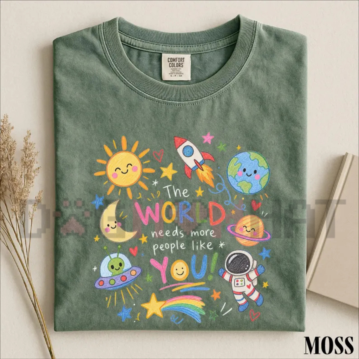 "The World Needs More People Like You" Kindness Space Graphic T-Shirt