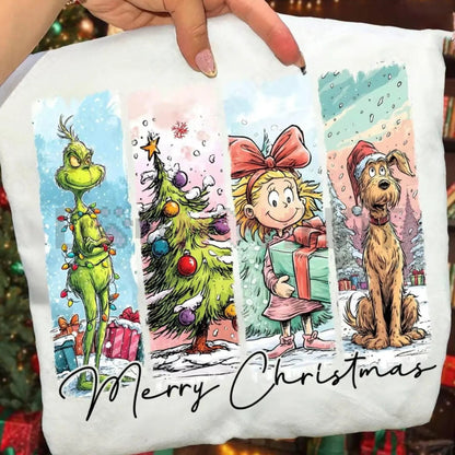 Retro 90s Grinchmas Christmas Comedy T-Shirt