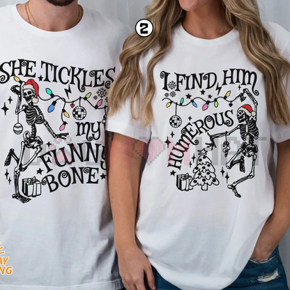 Funny Christmas Matching Shirts Couple – "I Have Everything I Want" Xmas Party Couple Tee