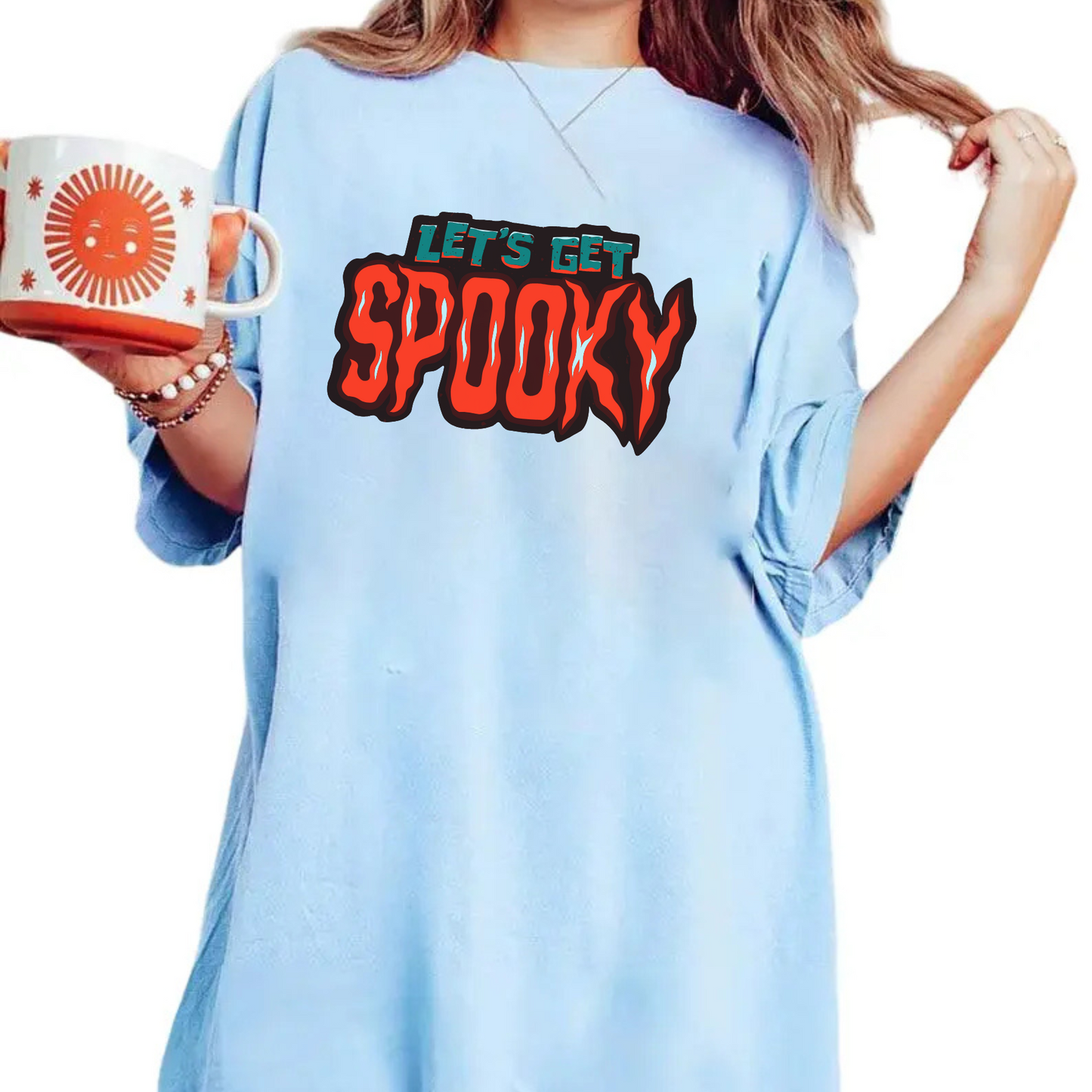 Let’s Get Spooky T-Shirt – Funny Halloween Graphic Tee, Unisex Fall Shirt for Ghost Season & Costume Parties