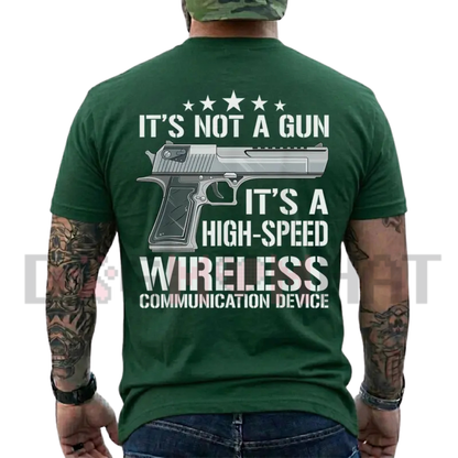 "High-Speed Wireless Communication" Funny Tactical Graphic T-Shirt