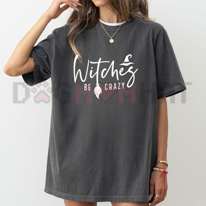 Retro Celestial Witchy Graphic Tee - Vintage "Wild Witches" Spooky Magic Shirt