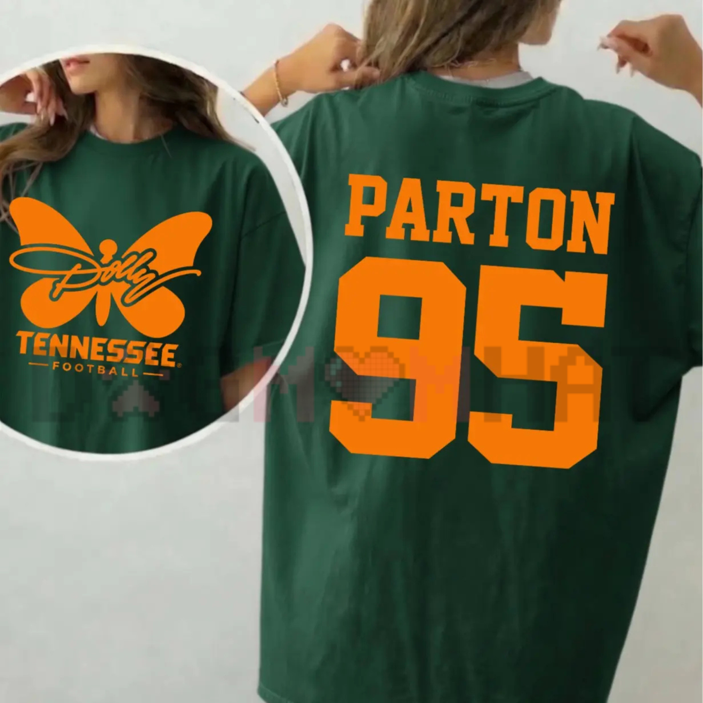 Dolly Parton Tennessee 95 Country Music Game Day T-Shirt - Vintage Orange & White Graphic Tee