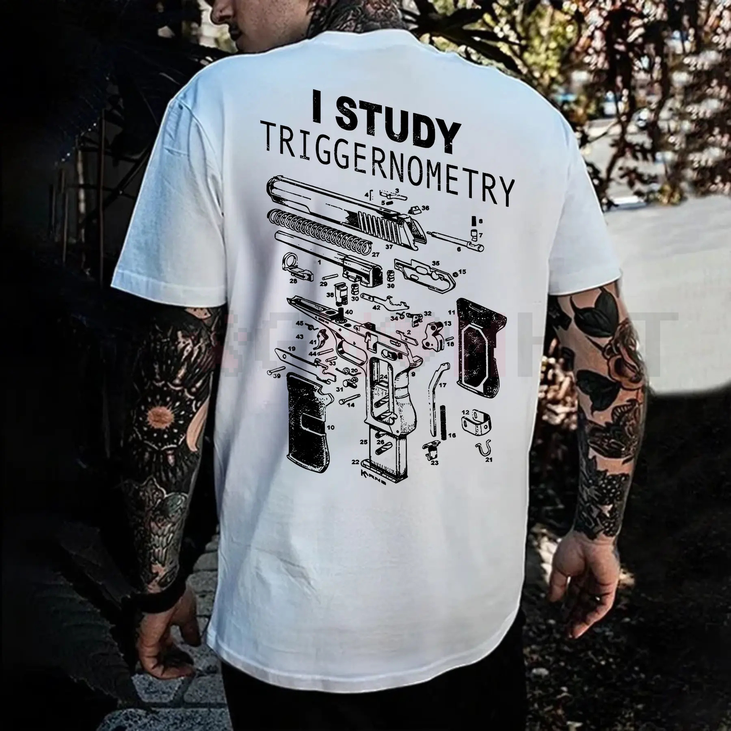 Sarcastic 'I Study Triggernometry' Statement Tee