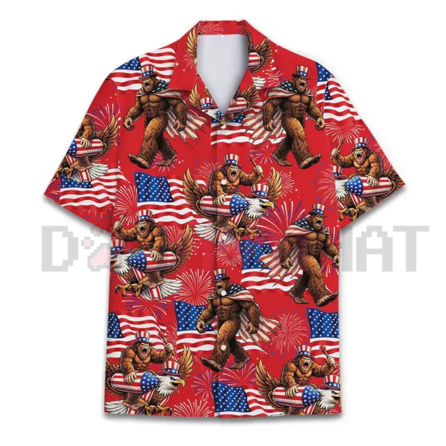 Bigfoot Firework Patriotic Hawaiian combo