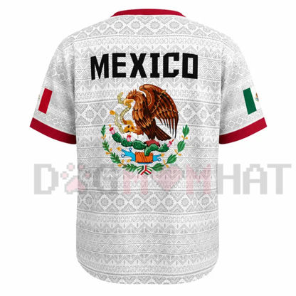Men's Mexico 2026 Aztec Calendar V-Neck Soccer Jersey