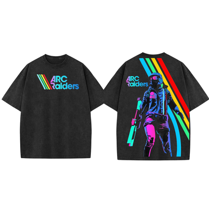 ARC Raiders Retro Synthwave Graphic Tee