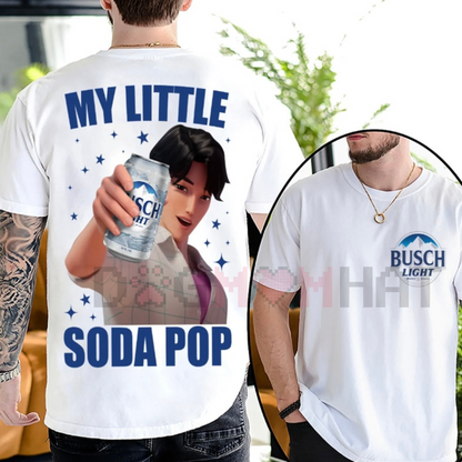 Busch Saja Boys "My Little Soda Pop" 2-Sided Shirt – Kpop Demon Hunters Fan Merch, Saja Boys Huntrix Tee