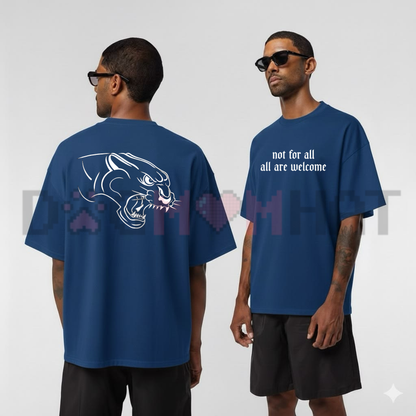 Not For All All Are Welcome Graphic Tee - Inclusive Statement Soft Cotton Unisex Quote T-Shirt