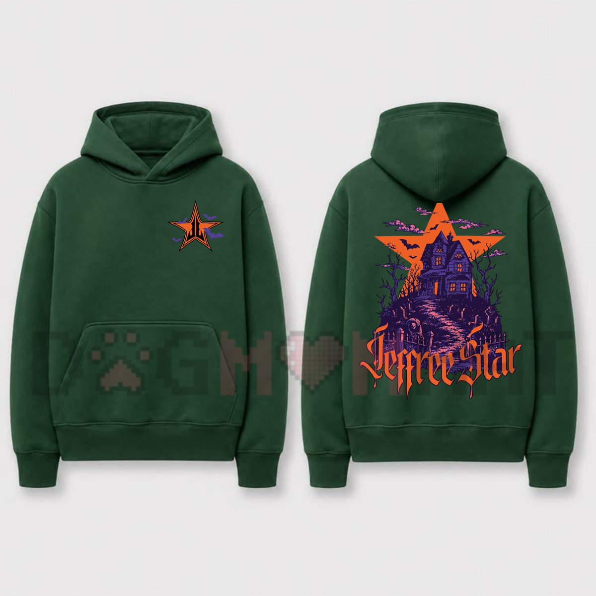 Jeffree Star Haunted Manor Hoodie – Vintage Gothic Spooky Season Graphic Sweatshirt