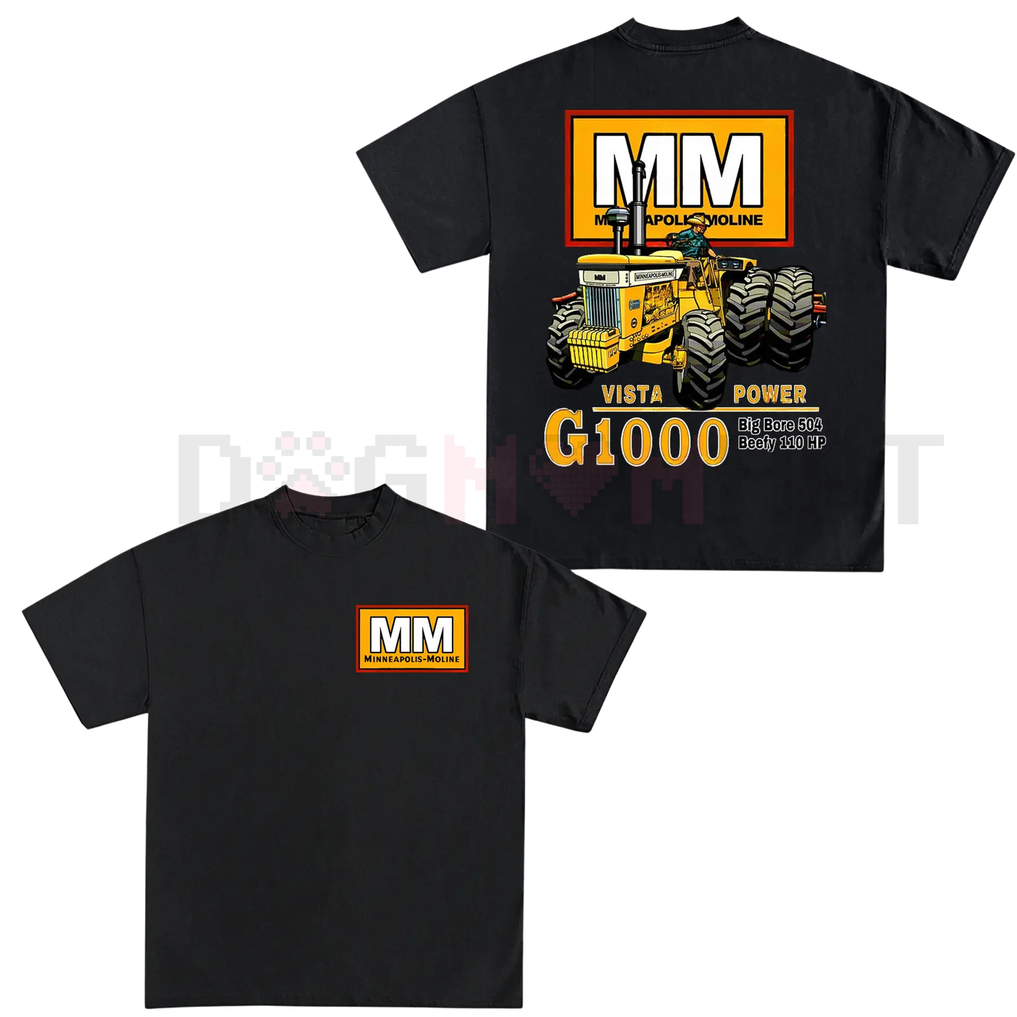 Retro Minneapolis-Moline Tractor T-Shirt – Classic G1000 Vista Power Fan Apparel