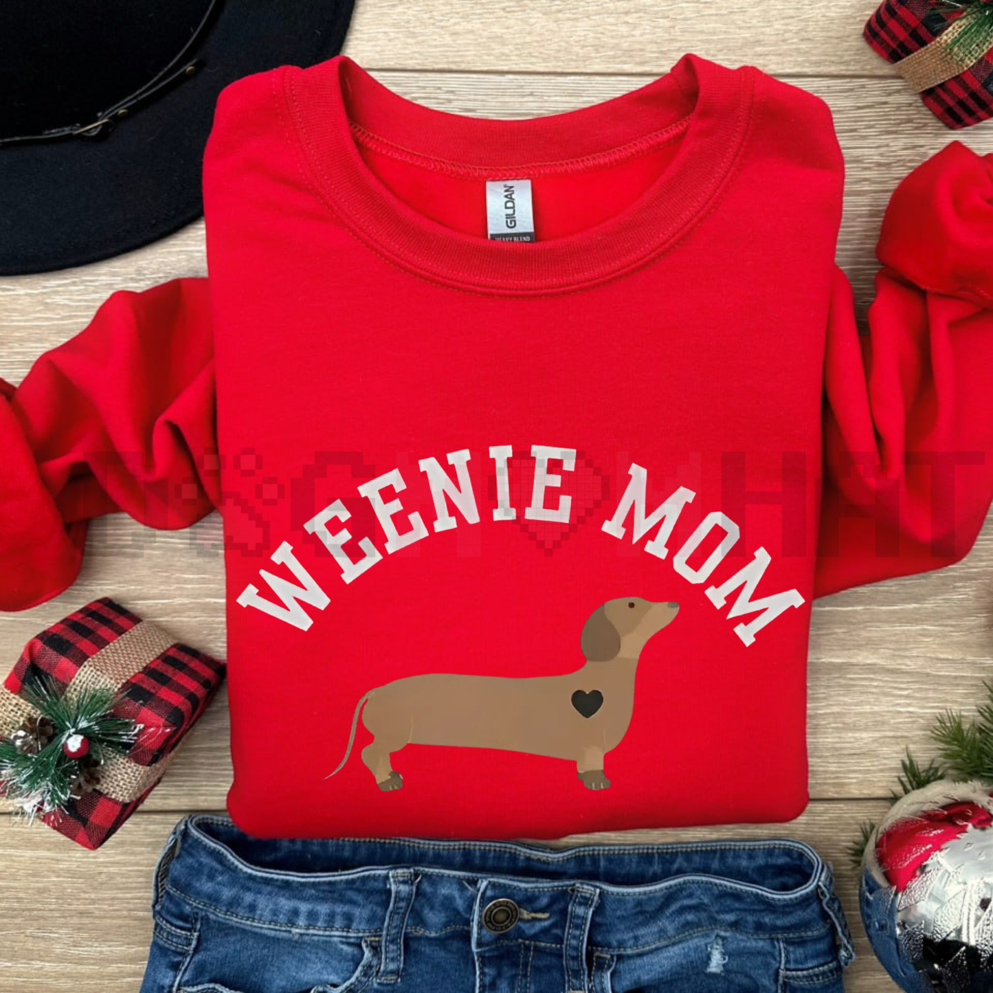 Dachshund Sweatshirt – Retro Weenie Mom Crewneck