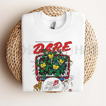 DARE Say No To Drugs Ninja Turtles T-Shirt