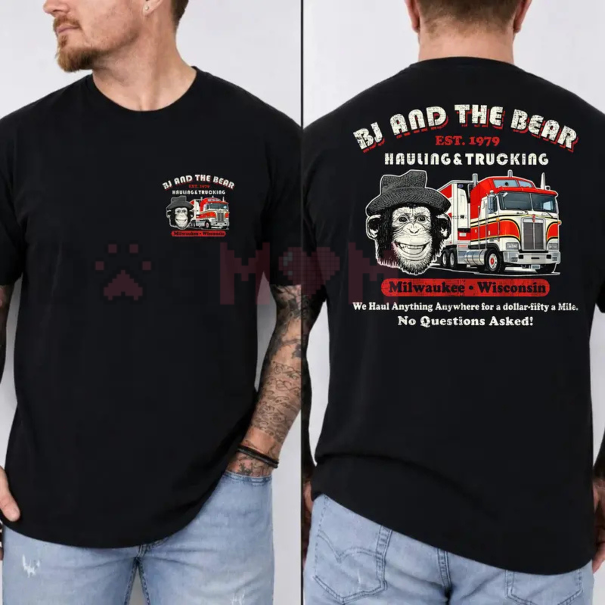 BJ and the Bear Hauling Trucking Ltd Worn-Out Tee