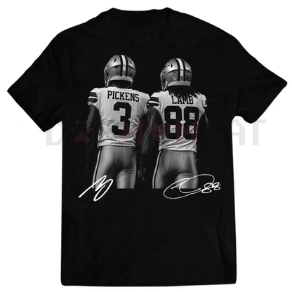 George Pickens & CeeDee Lamb Funny Graphic Tee – Unisex Casual Football Shirt