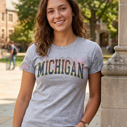 State Heritage Athletic Varsity Graphic Tee - Vintage College Sports Pure Cotton Unisex T-Shirt
