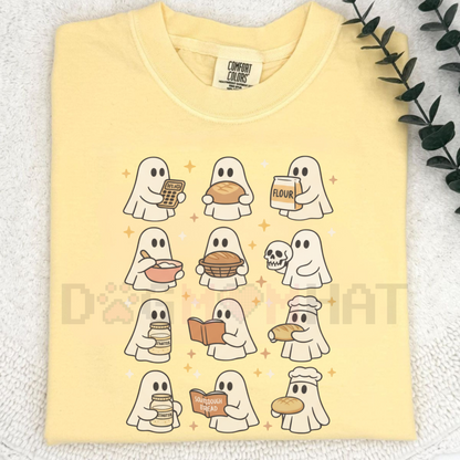 Sourdough Bread Halloween Shirt – Ghosts Funny Baker Homemaker Tee