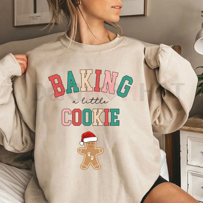 "Baking a Little Cookie" Pregnancy Announcement Sweatshirt