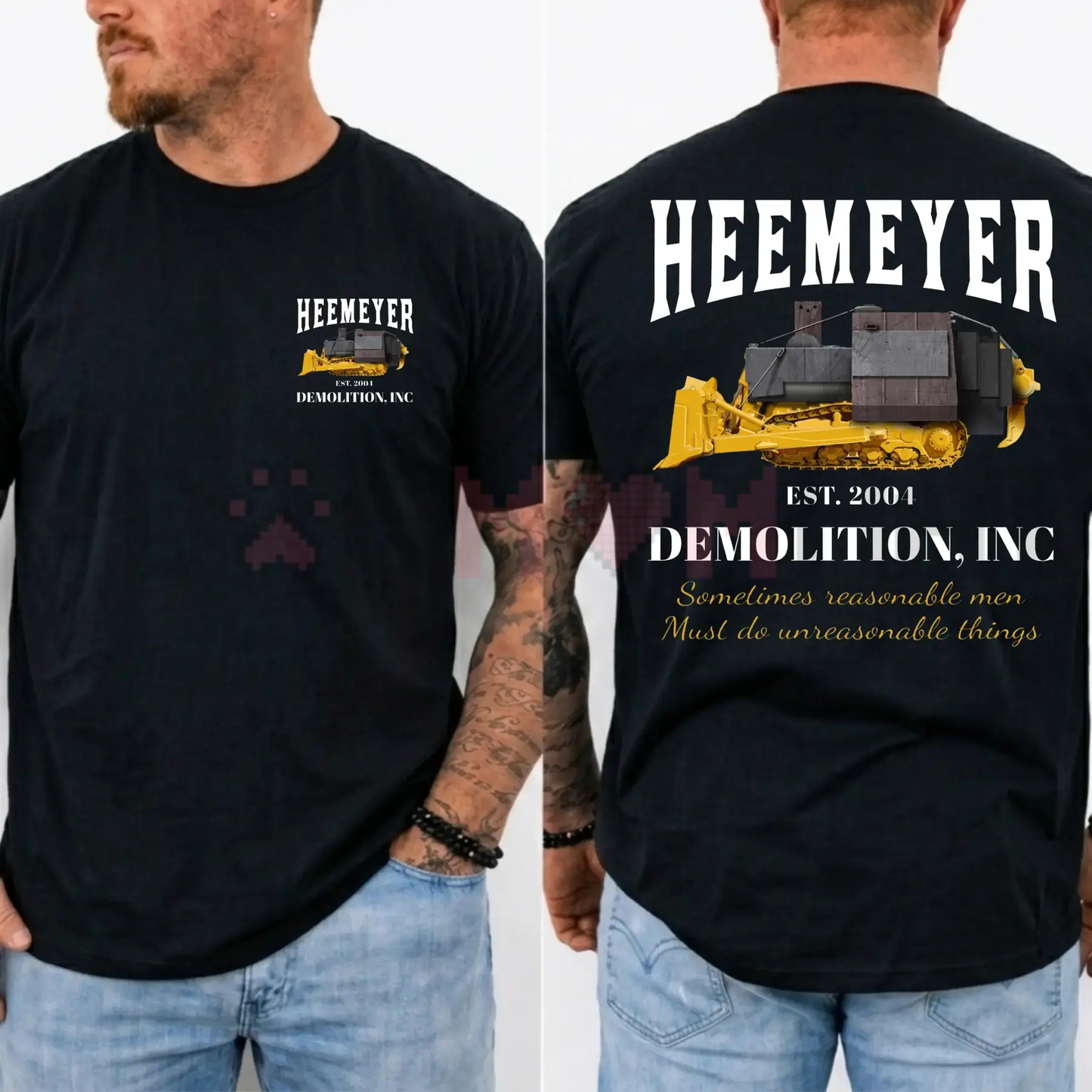 Heemeyer Demolition Inc T-Shirt - Vintage Killdozer Heavy Cotton Meme Tee