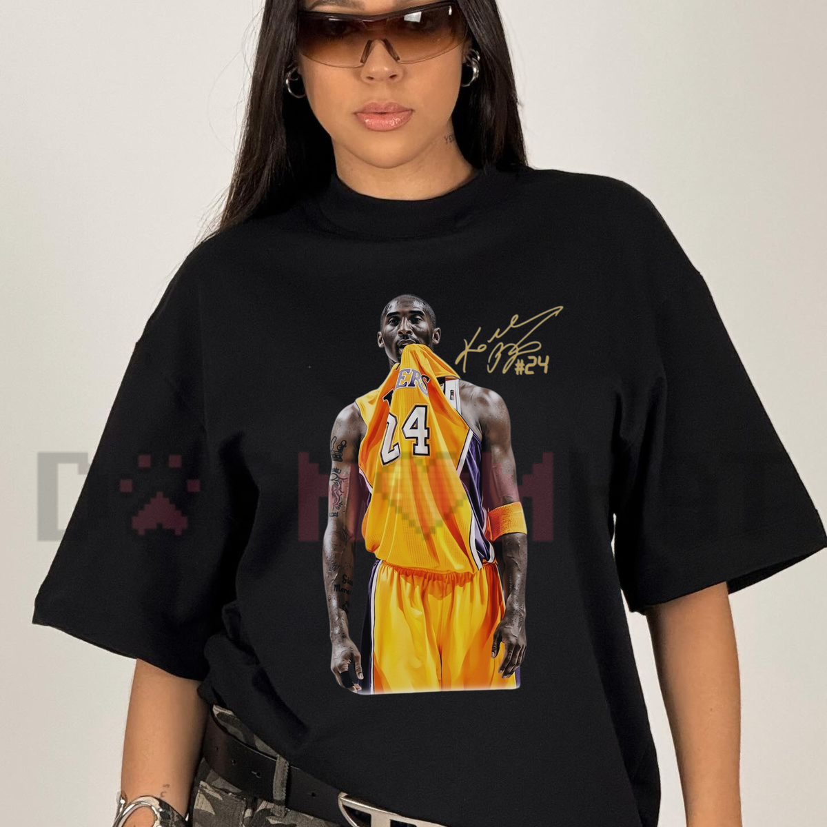 Retro Kobe "Bite Character" Short-Sleeve Unisex Graphic T-Shirt