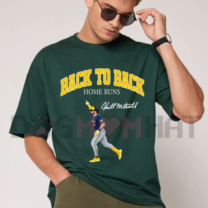 Walk-Off Wonder Tee – Garrett Mitchell Back to Back Home Run Baseball Shirt