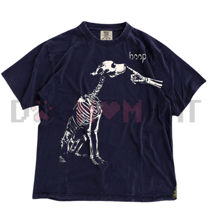 Funny Boop Dog Skeleton Halloween T-Shirt – Spooky Dog Lover Graphic Tee