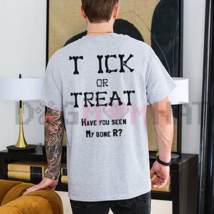 "Tick Or Treat" Funny Halloween Cotton T-Shirt - Daily Casual Graphic Menswear