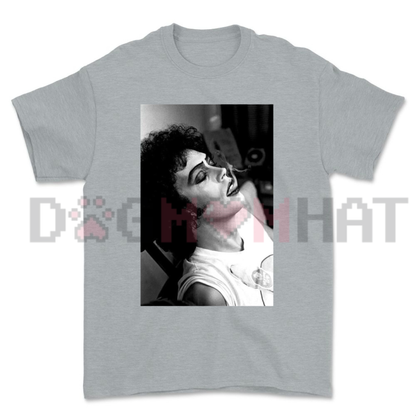 Vintage Tim Curry Smokes Retro Graphic T-Shirt - Iconic Actor BTS Homage Tee