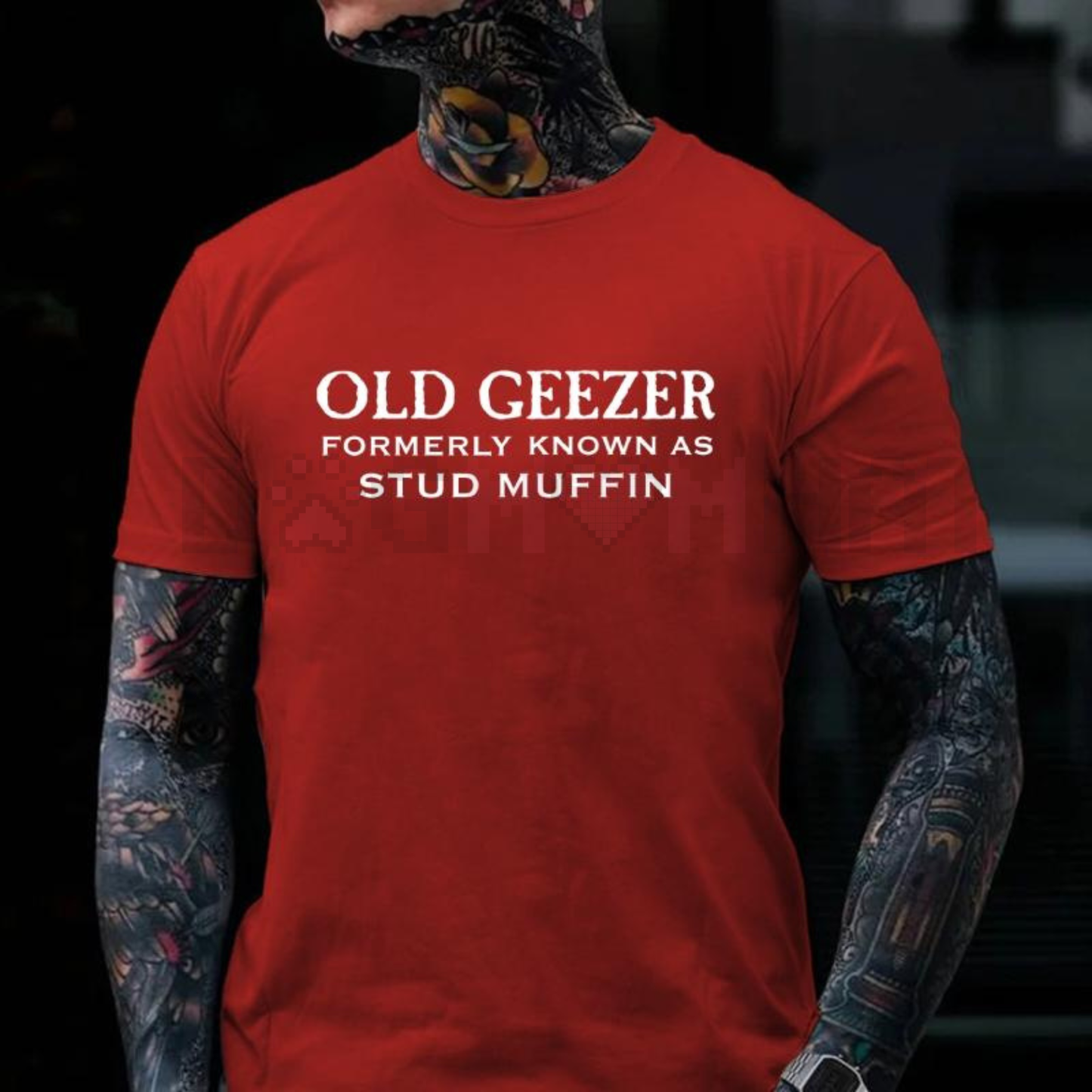 Old Geezer Formerly Known As Stud Muffin T-shirt