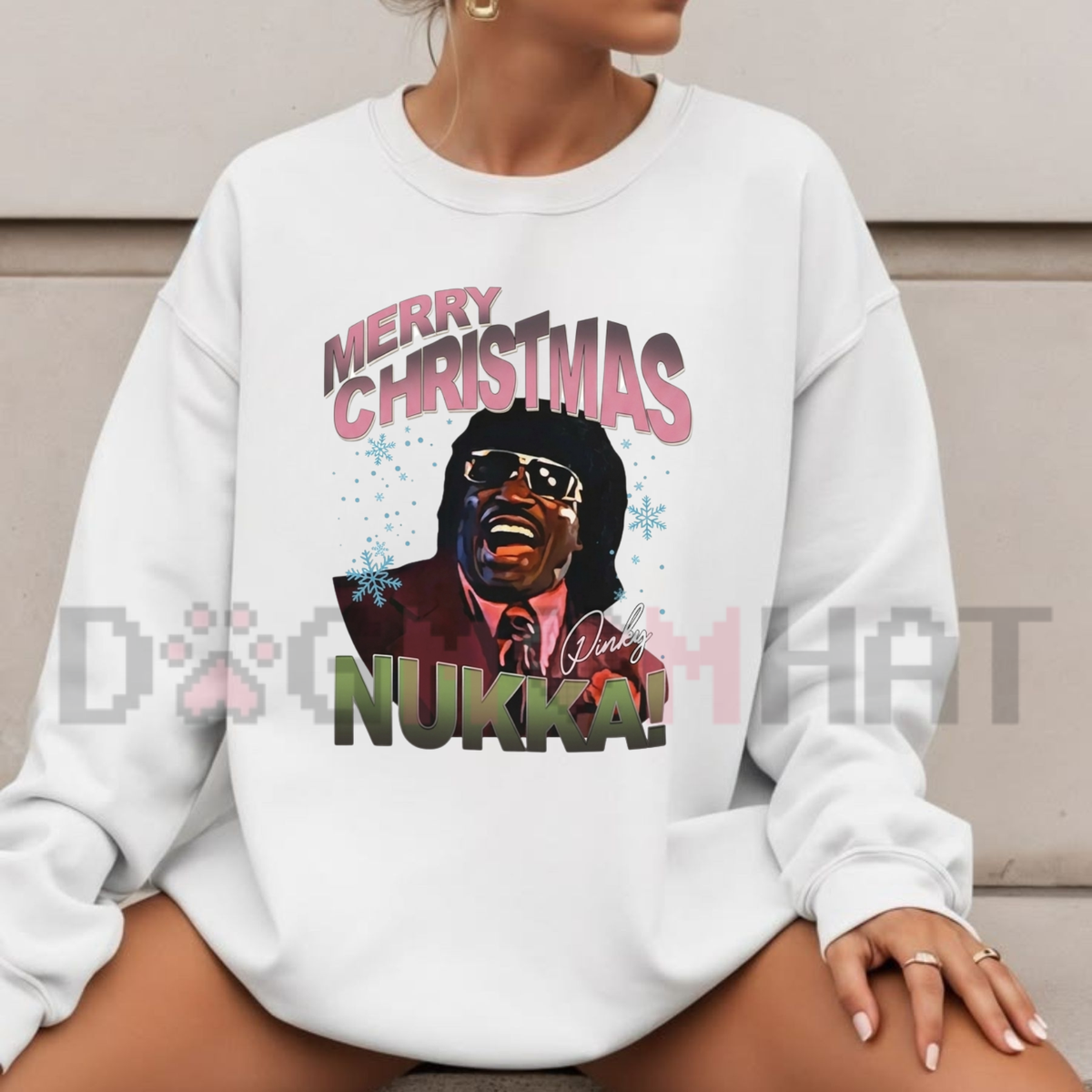 Pinky's Holiday Blessing Sweatshirt – Friday After Next Movie Parody Graphic Crewneck