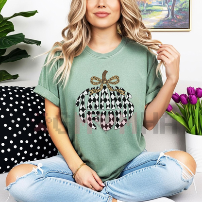 Comfort Colors Thankful Pumpkin Autumn Graphic T-Shirt