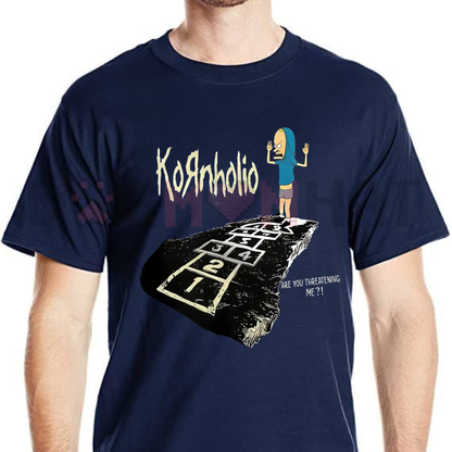 The Great Kornholio Parody Graphic Tee - Retro 90s Cartoon Heavyweight Unisex Cotton Streetwear Shirt