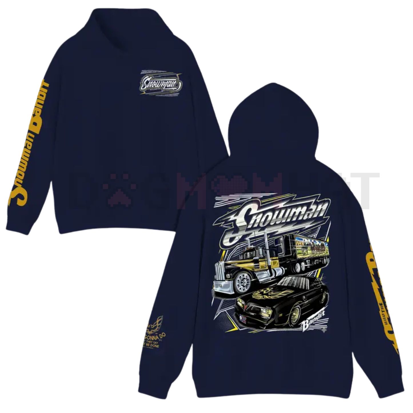 Snowman C.B. Radio Trucker Hoodie – Smokey and The Bandit 2-Side Movie Pullover