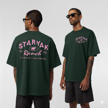Star Yak Ranch Homegrown Logo Graphic Tee - Vintage Wyoming Country Soft Cotton Unisex Casual Western T-Shirt