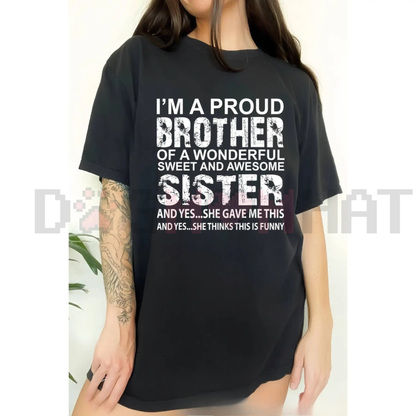 Brother Birthday & Xmas Funny T-Shirt