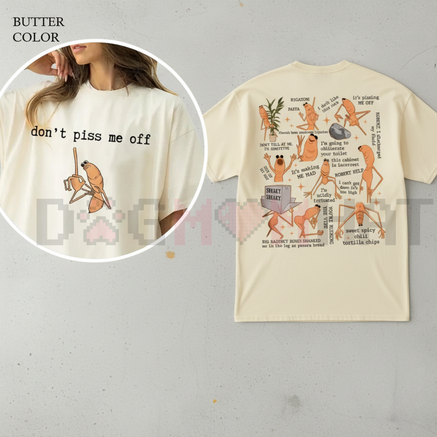 'Marcus The Worm' Double-Sided T-Shirt