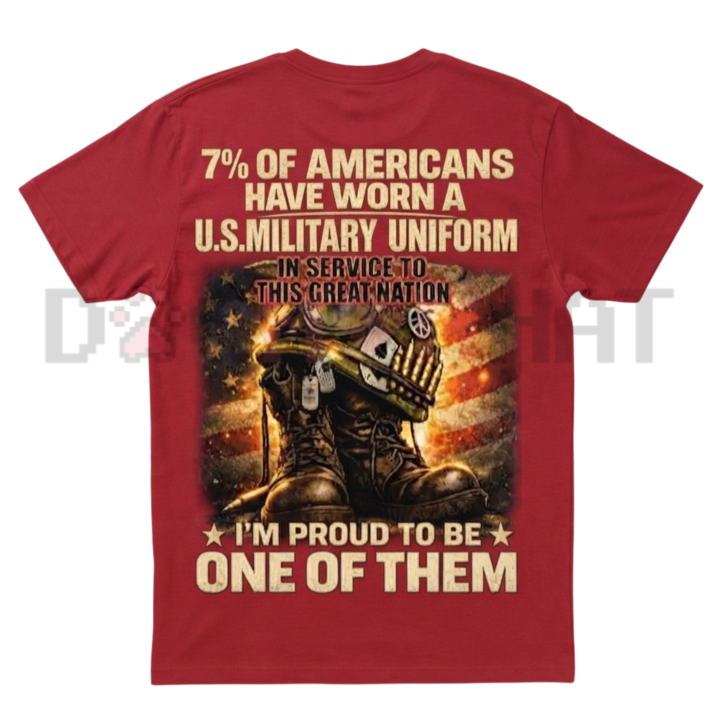 Honor & Valor Military Tribute Graphic Tee - US Veteran Patriotic Pride Unisex Pure Cotton Shirt