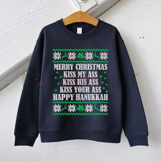 Funny Opossum Christmas Sweater – Overstimulated But Festive Ugly Holiday Sweatshirt