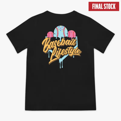 Ice Cream Baseball Lifestyle Tee – "Cotton Candy" Edition Graphic Shirt
